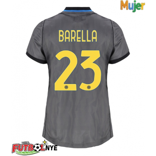 Camiseta Inter Milan Nicolo Barella #23 Tercera Equipación para mujer 2026-27 manga corta